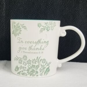 Gift Idea! Inspirational White and Green Mug.
